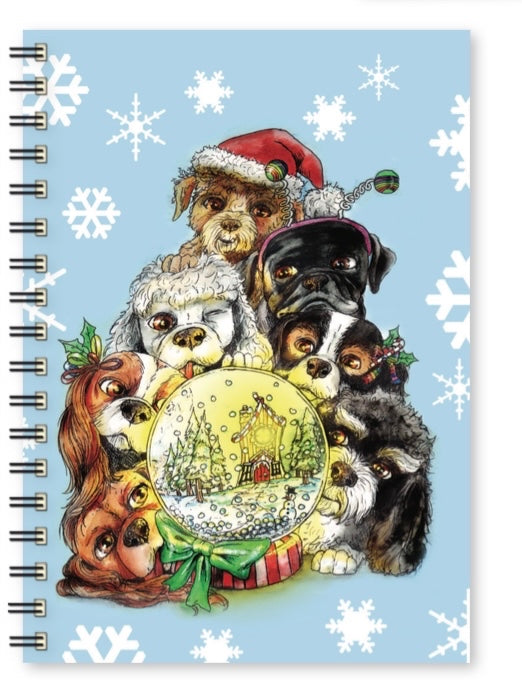 Snowglobe Winter Wonderland A5 Notebook