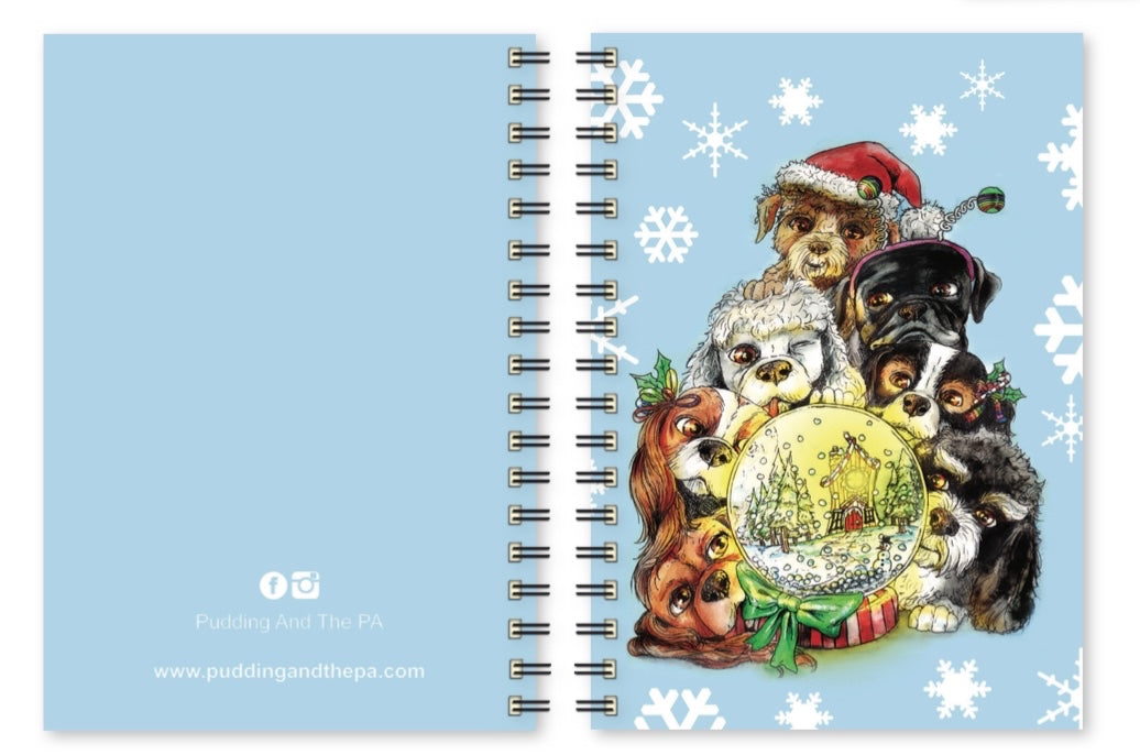 Snowglobe Winter Wonderland A5 Notebook