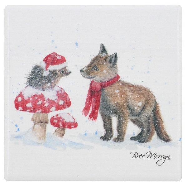 Bree Merryn Festive Bristle And Brush Coaster