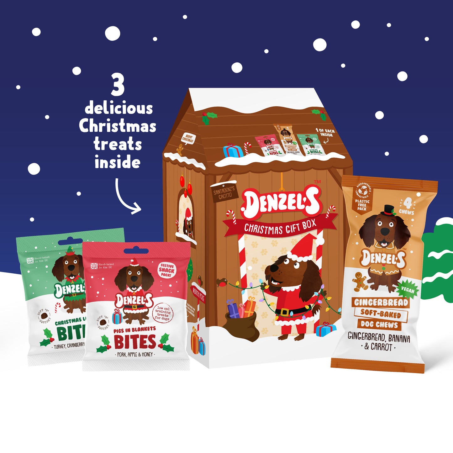 Denzel’s Christmas Grotto Gift Box For Dogs