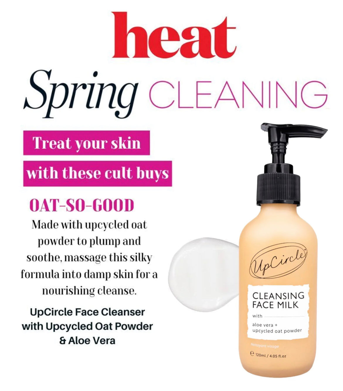 UpCircle Cleansing Face Milk With Oat Powder + Aloe Vera