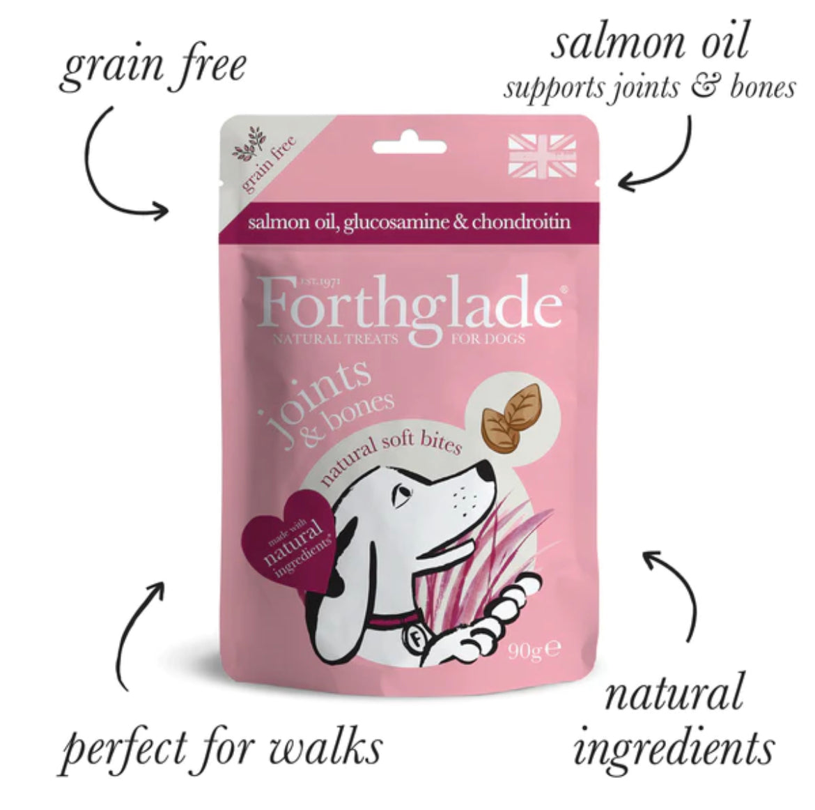 Forthglade Joints And Bones Soft Bites With Salmon Oil