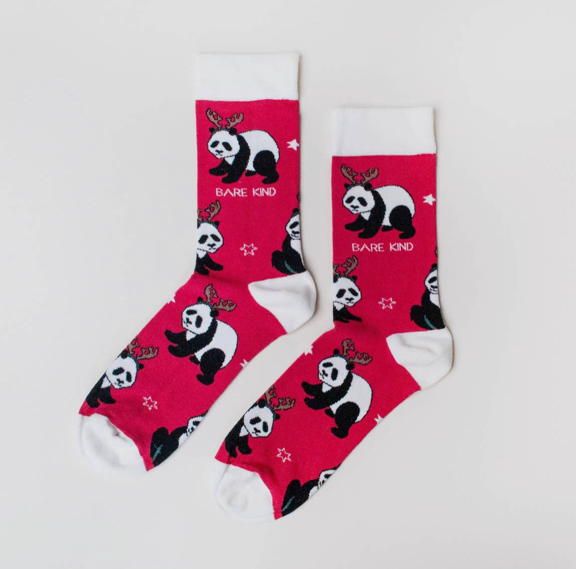 Bare Kind Christmas Panda Bamboo Socks