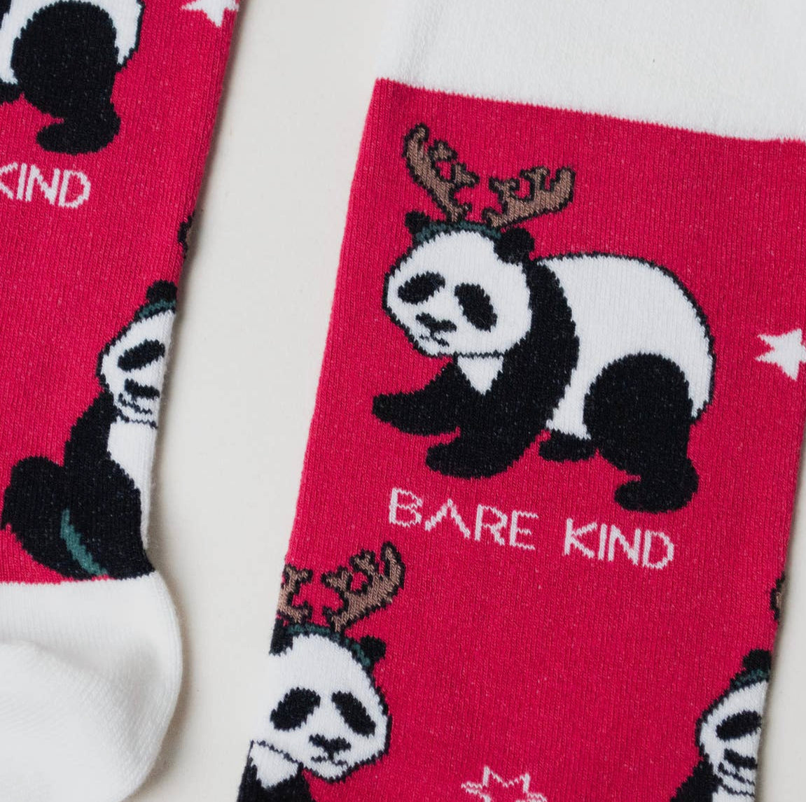 Bare Kind Christmas Panda Bamboo Socks
