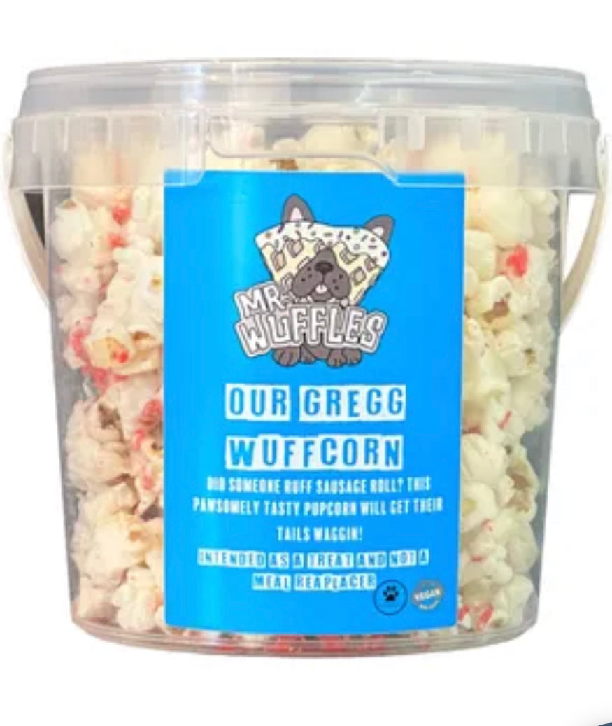 Mr WUFFles R'Gregg WUFFcorn Sausage Roll Dog Treat - Popcorn for Dogs
