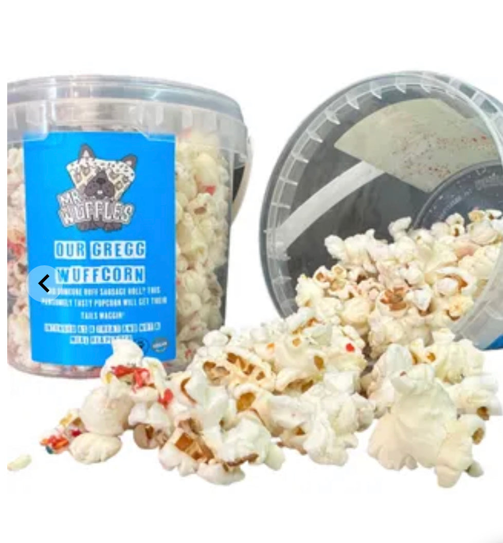 Mr WUFFles R'Gregg WUFFcorn Sausage Roll Dog Treat - Popcorn for Dogs