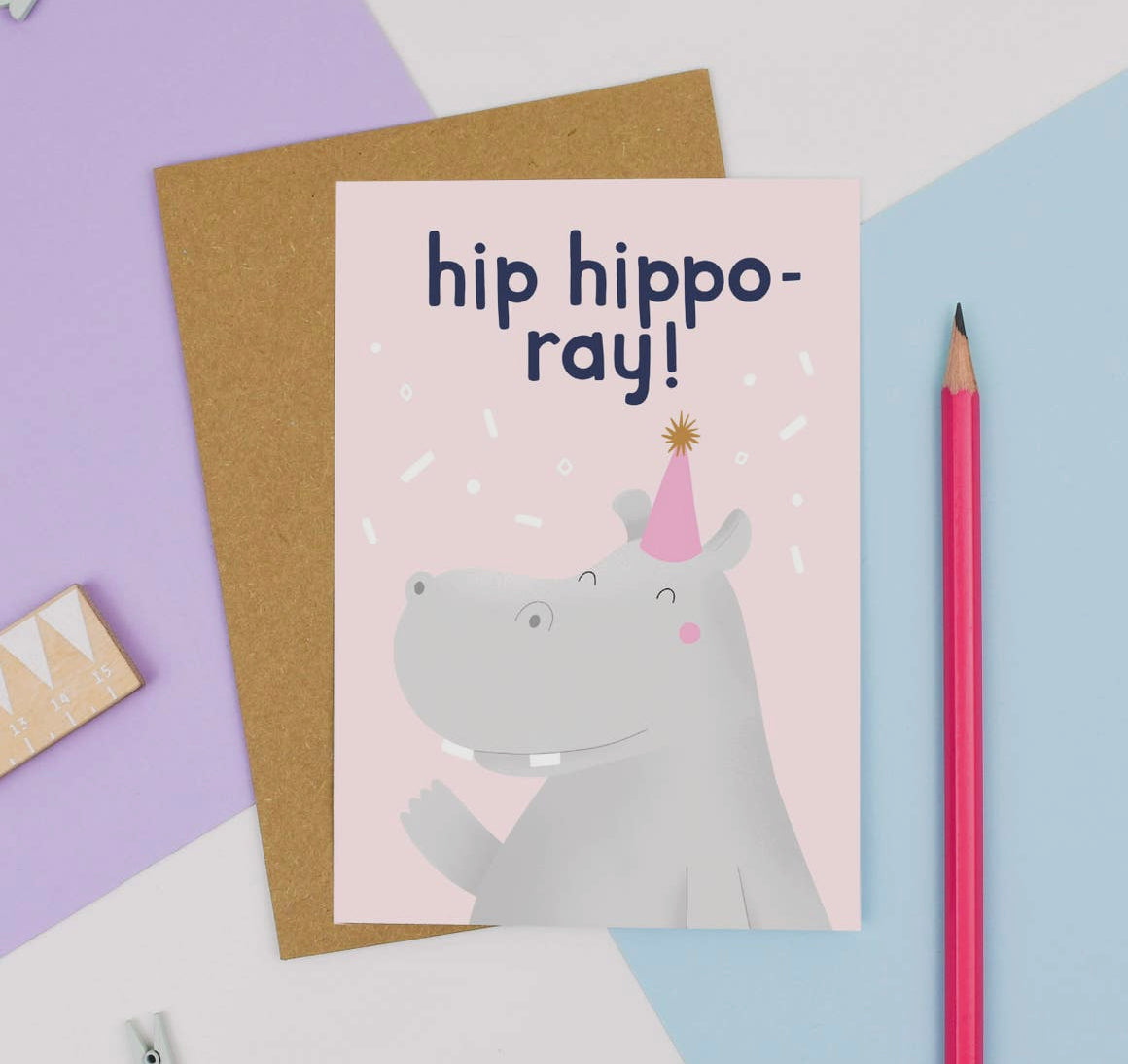 Hip-Hippo-Ray! Card