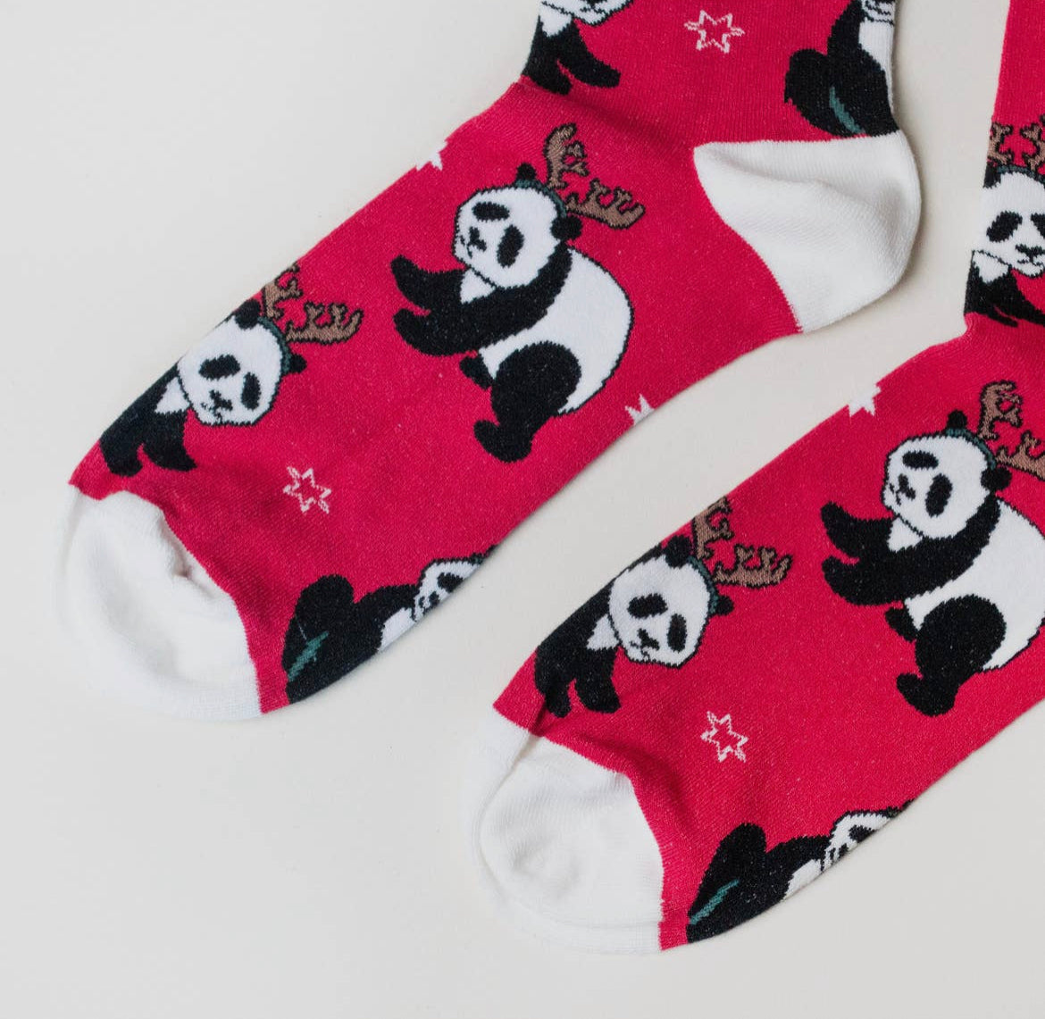 Bare Kind Christmas Panda Bamboo Socks