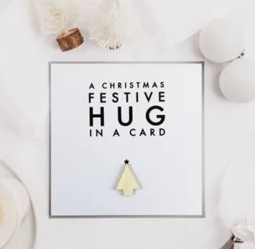 Christmas Festive Hug Greeting Card