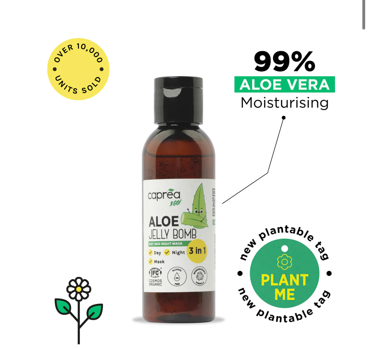 Caprea 3 In 1 Jelly Moisturiser With Plantable Tag