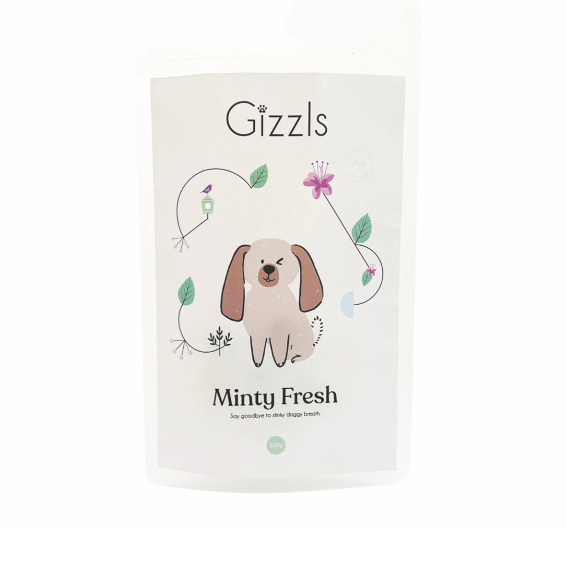 Gizzls Peanut Butter And Mint Dog Treats 200g