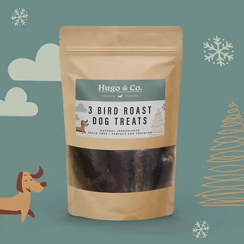 Hugo And Co Treats - Christmas 3 Bird Roast Dog Treats