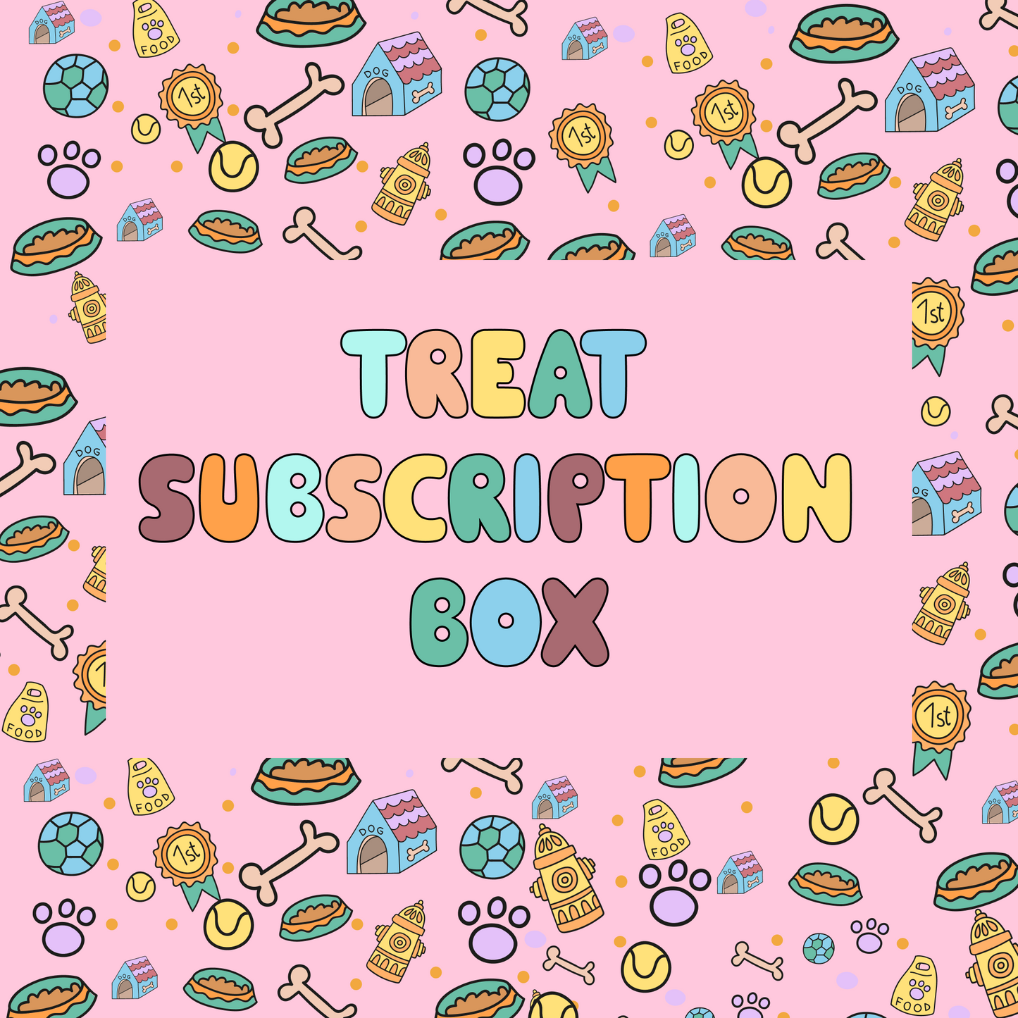 Denzel's Monthly Dog Treat Subscription Box - 5 x Packets