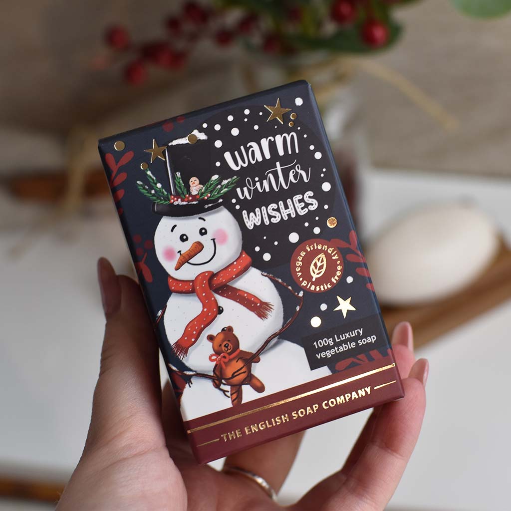 The English Soap Company Christmas Snowman Mini Soap
