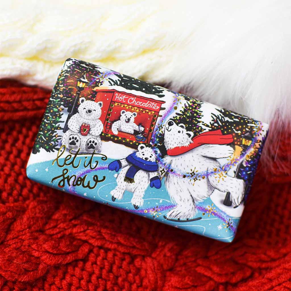 The English Soap Company Polar Bears Christmas Soap