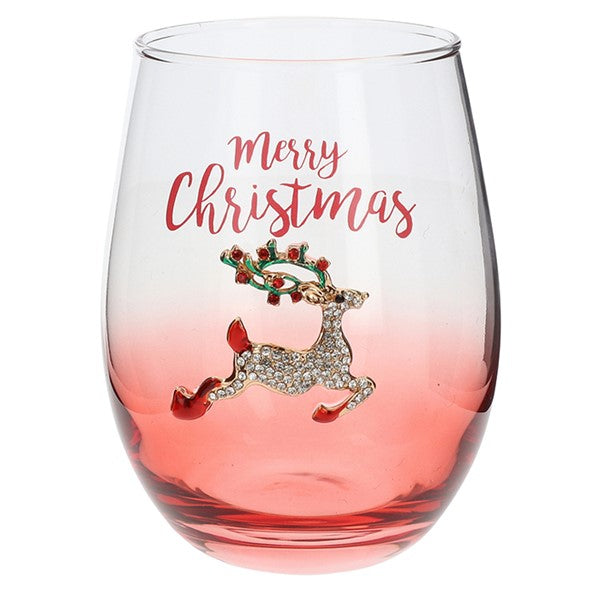 Christmas Bling Tumbler - Reindeer
