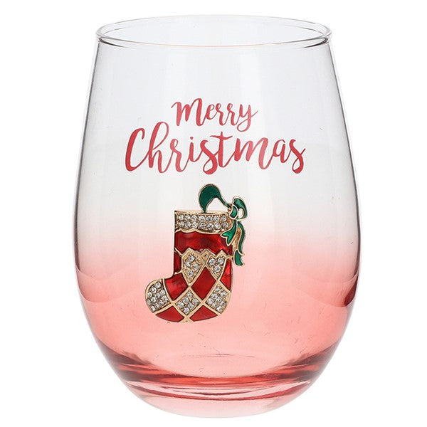 Christmas Bling Tumbler - Stocking
