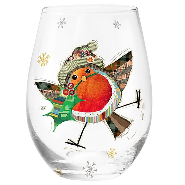 Christmas Bug Art Tumbler - Robin