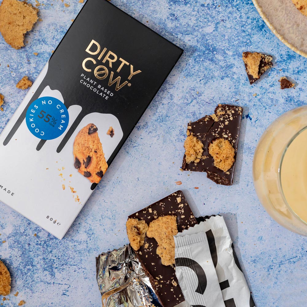 Dirty Cow Plant Based Vegan Chocolate Bar - Cookies No Cream