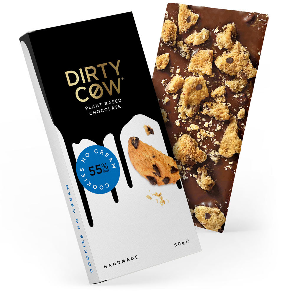 Dirty Cow Plant Based Vegan Chocolate Bar - Cookies No Cream