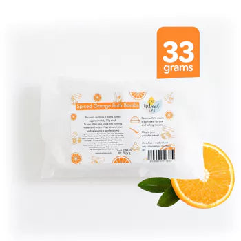 The Natural Spa Spiced Orange Bath Bomb - Pack Of Three