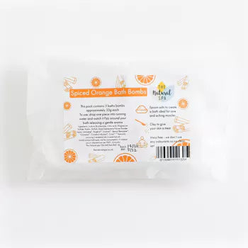 The Natural Spa Spiced Orange Bath Bomb - Pack Of Three