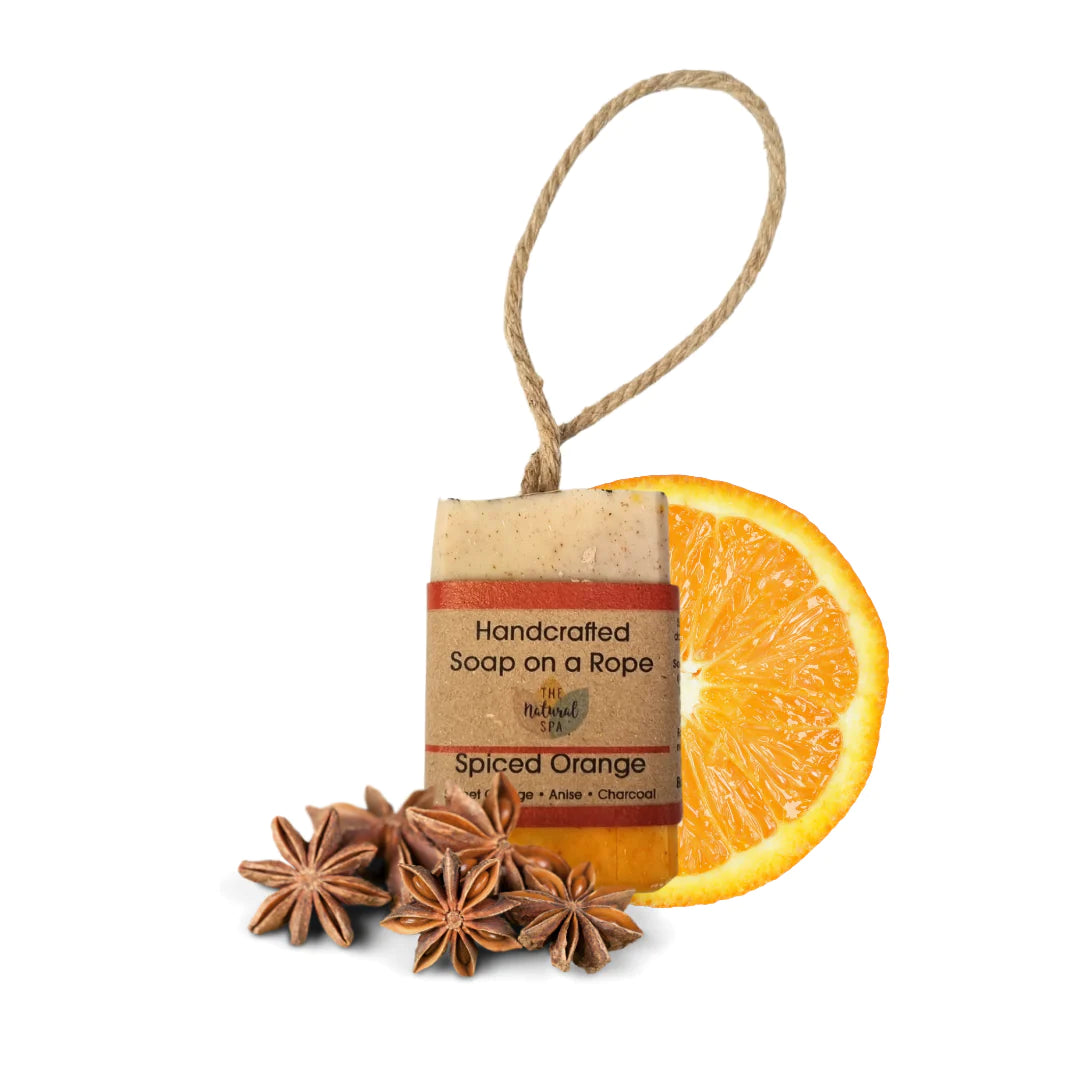 The Natural Spa Soap On A Rope - Spiced Orange
