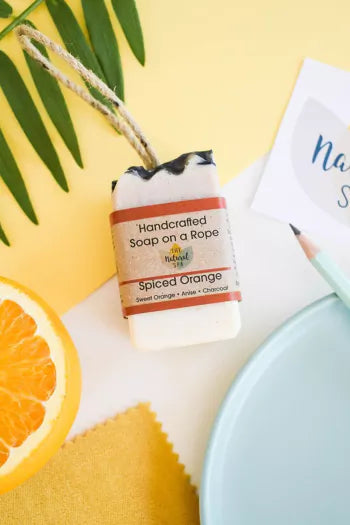 The Natural Spa Soap On A Rope - Spiced Orange