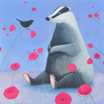 Badger Greeting Card