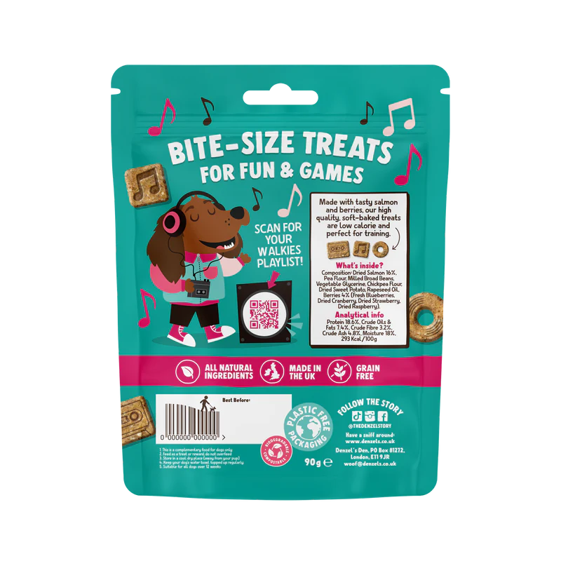 Denzel’s Mixtapes Salmon And Berry Dog Treats