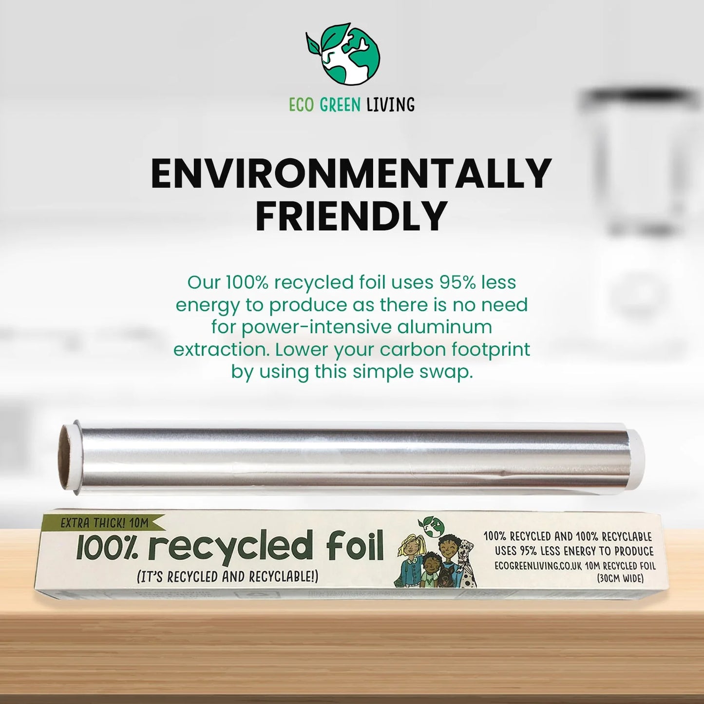 Tin Foil - 100% Recycled - 30cm x 10m