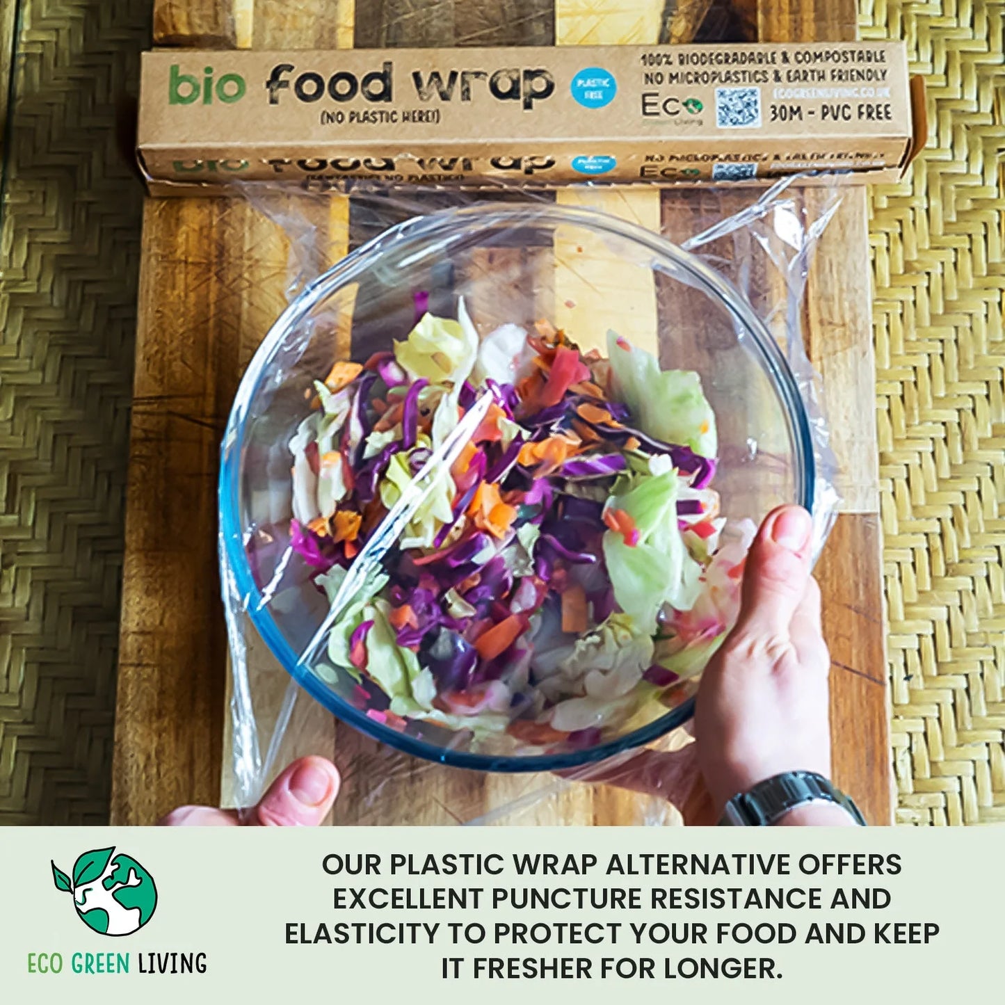 Compostable Cling Film Without The Plastic - 30cm x 30m