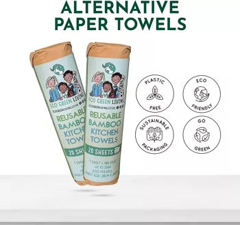 Reusable Bamboo Kitchen Towels