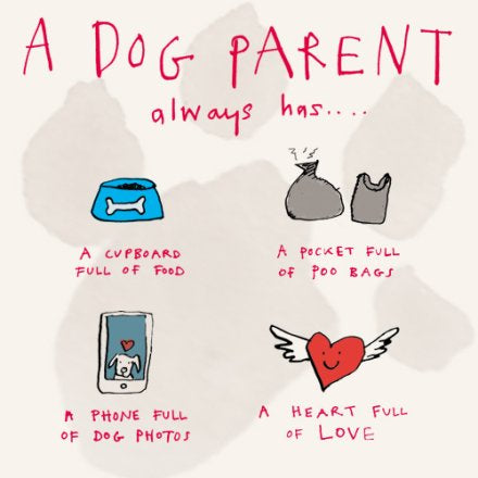 A Dog Parent Greeting Card