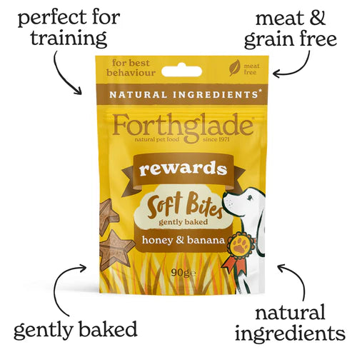 Forthglade Soft Bite Dog Treats - Honey And Banana