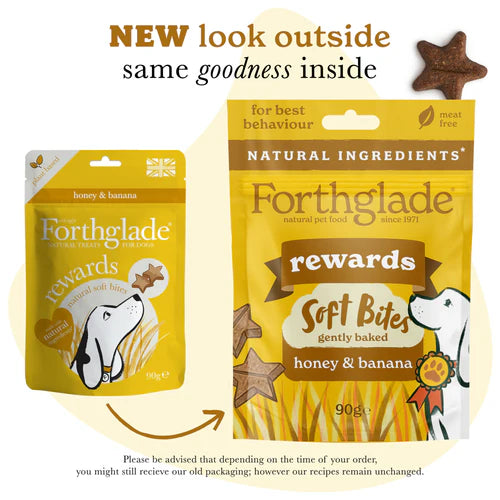 Forthglade Soft Bite Dog Treats - Honey And Banana