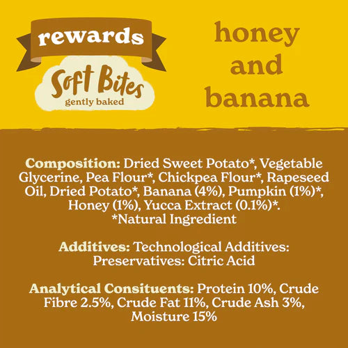 Forthglade Soft Bite Dog Treats - Honey And Banana
