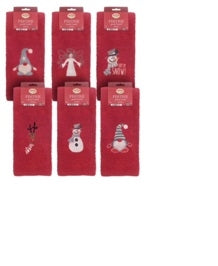Red Festive Guest Hand Towel