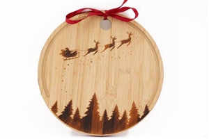 Festive Chopping Board - Round
