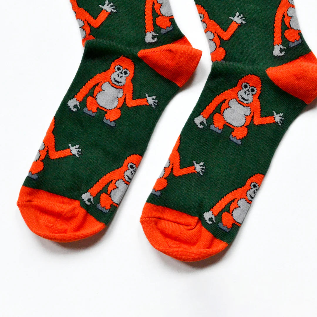 Bare Kind Bamboo Socks - Orangutans