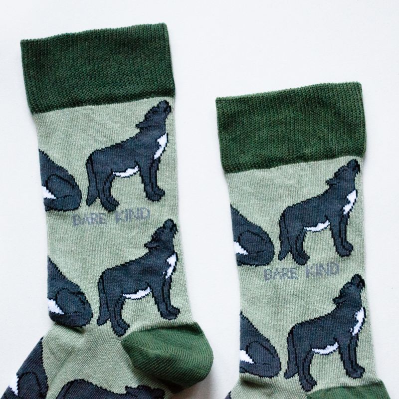 Bare Kind Bamboo Socks - Wolves