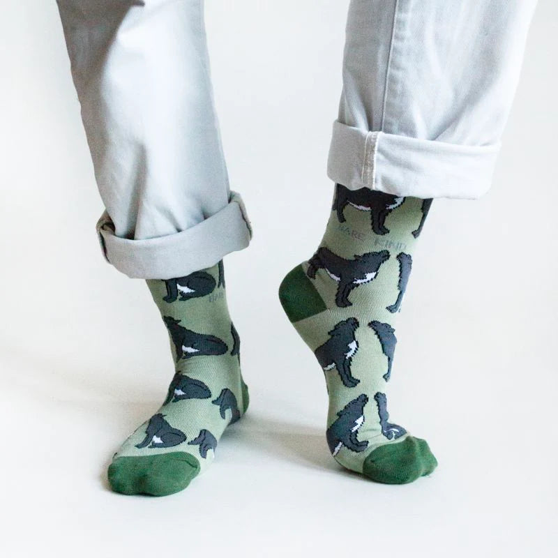 Bare Kind Bamboo Socks - Wolves