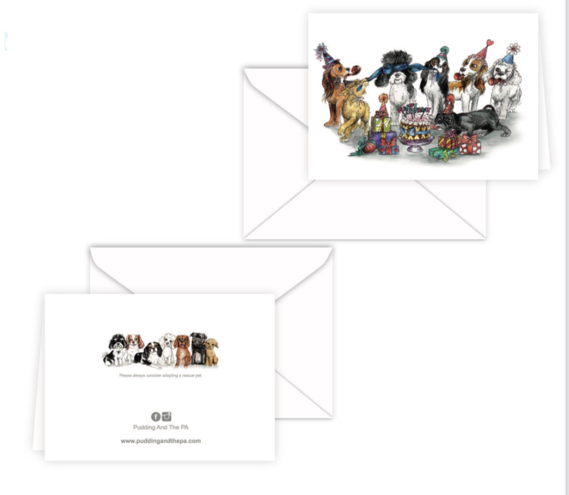 Surprise Party A5 Greeting Card