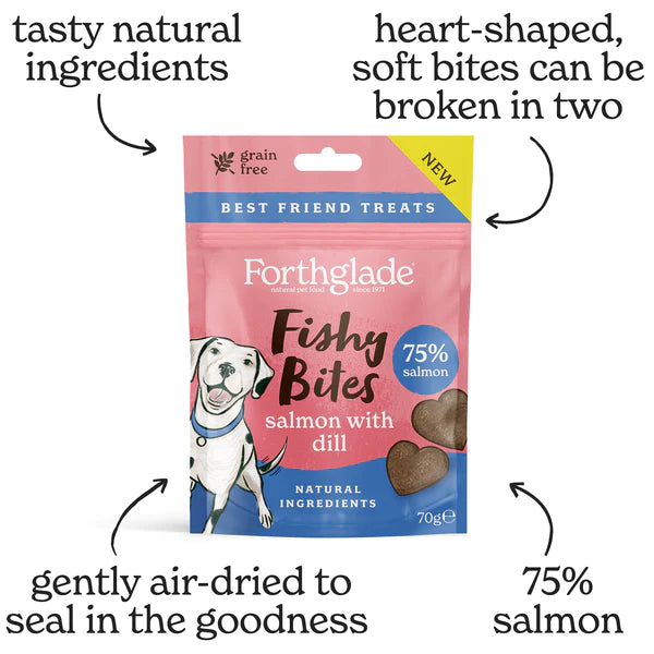 Forthglade Fishy Bites - Salmon With Dill