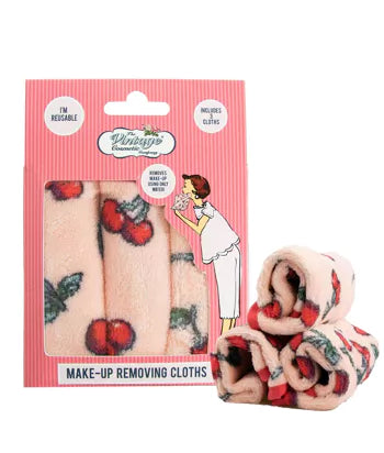 Makeup Removing Cloths - Cherry Print