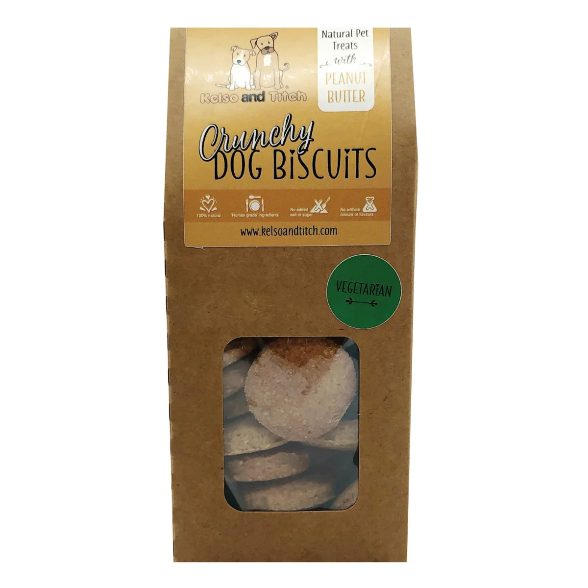 Kelso And Titch Crunchy Dog Biscuits - Peanut Butter