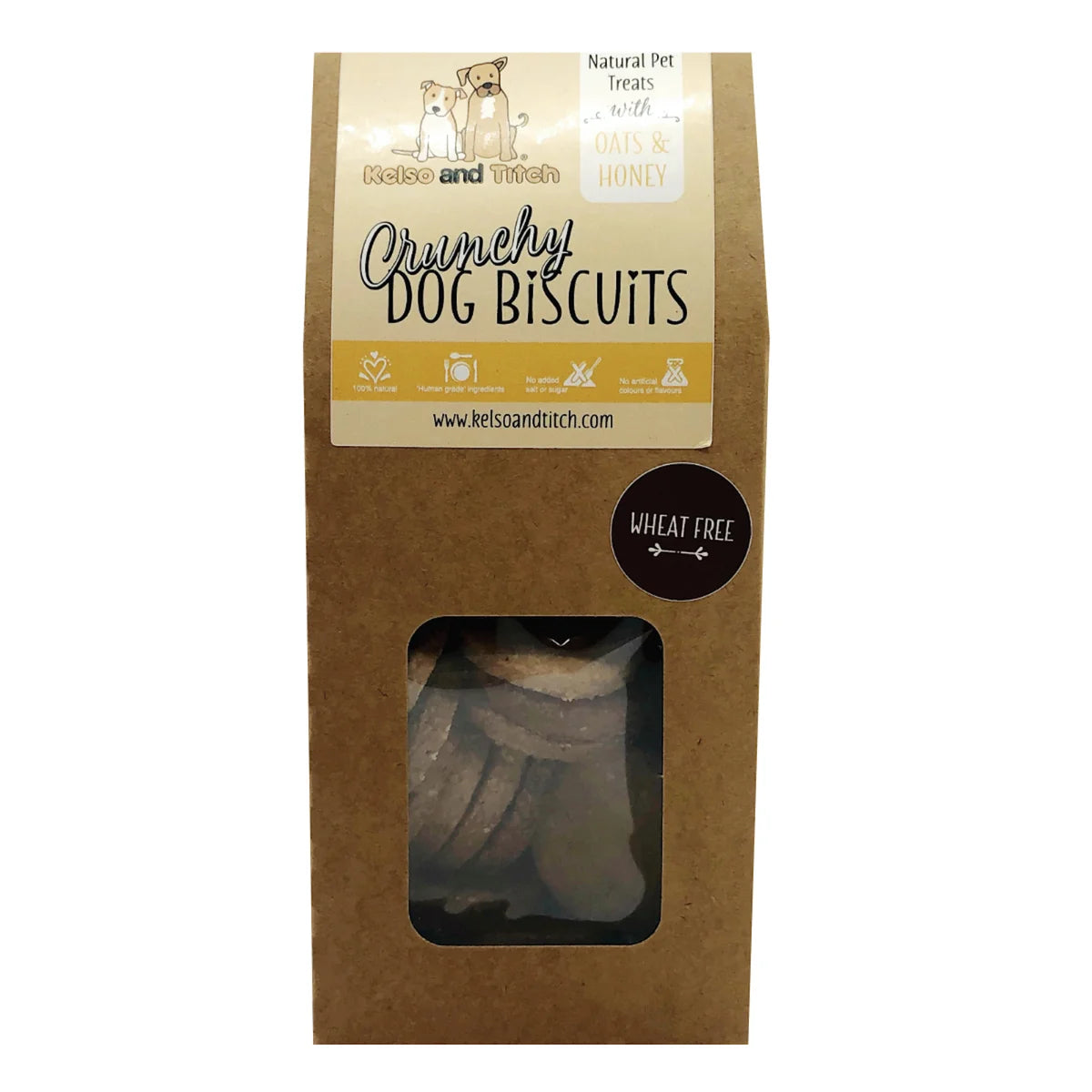 Kelso And Titch Crunchy Dog Biscuits - Oats And Honey
