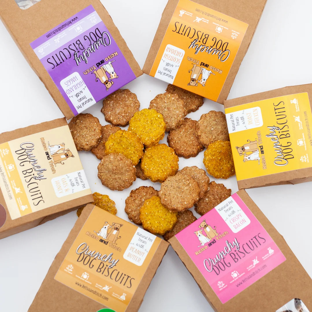 Kelso And Titch Crunchy Dog Biscuits - Oats And Honey
