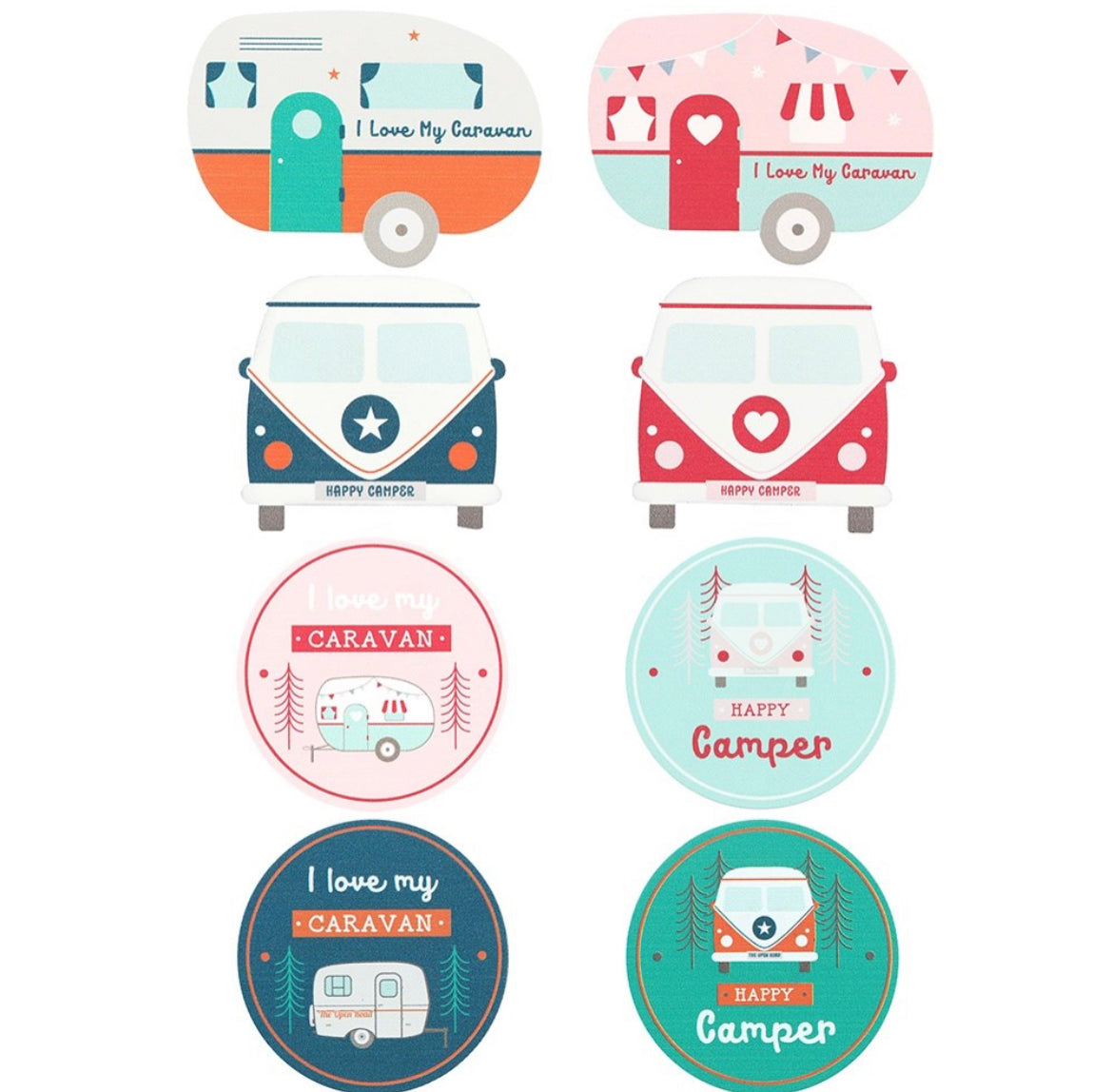 The Open Road Caravan And Campervan Magnets