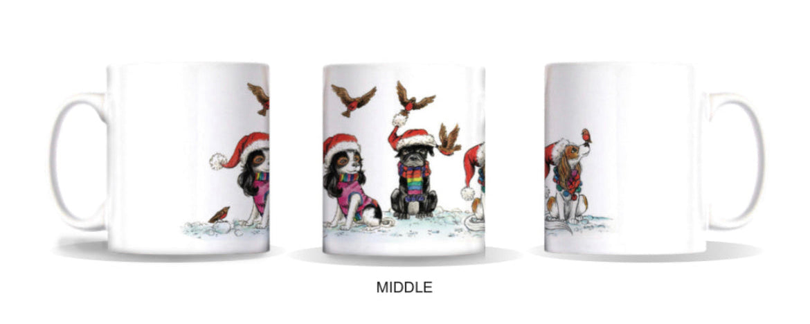 Christmas Robins Ceramic Mug